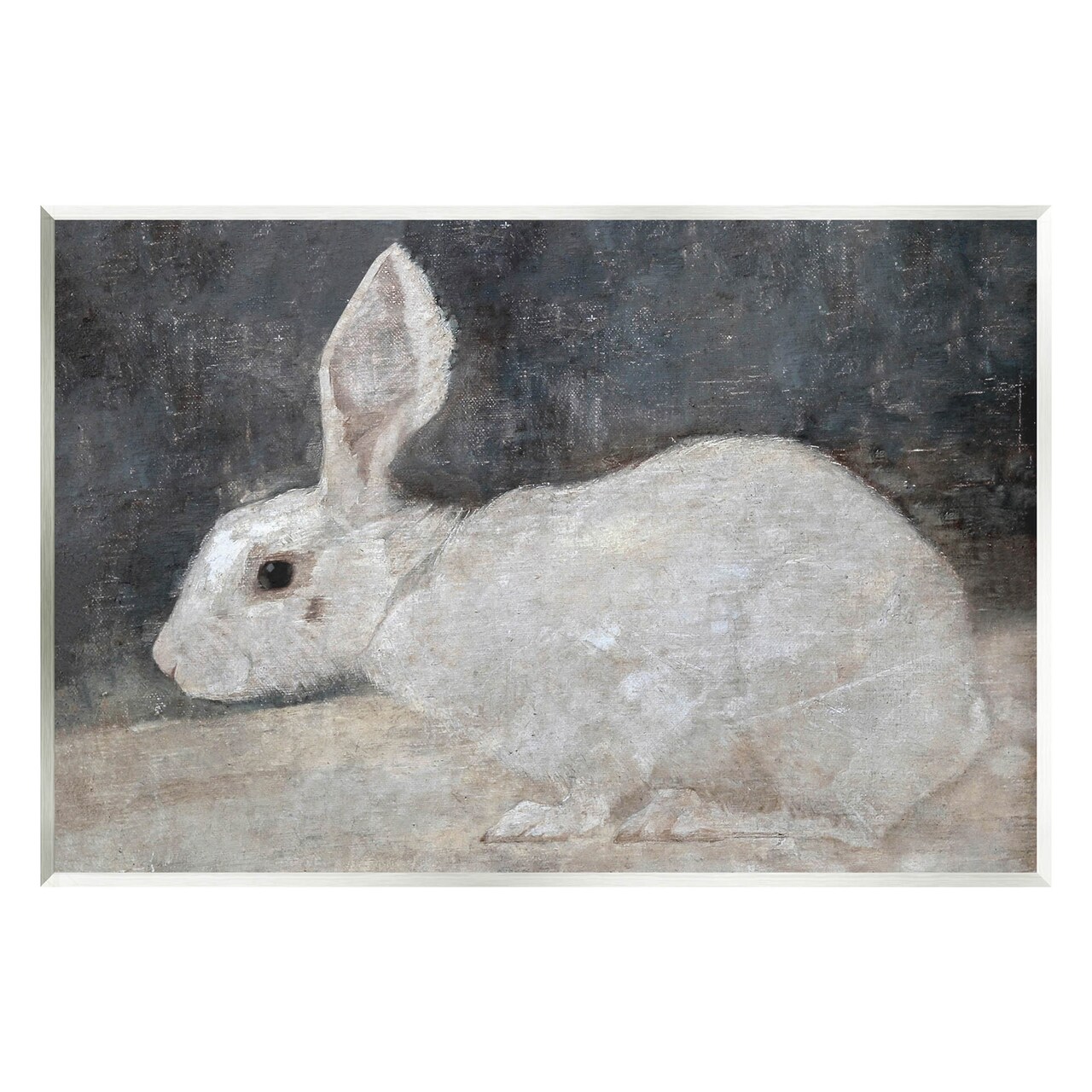 Stupell Industries White Rabbit Bunny Classic Wall Plaque Art
